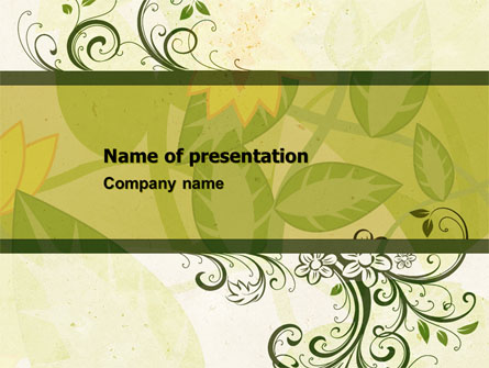 Growing Pattern Presentation Template, Master Slide