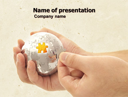 Puzzle Fixing Presentation Template, Master Slide