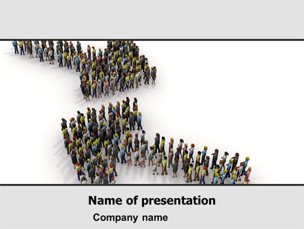 Moving Crowd Presentation Template, Master Slide