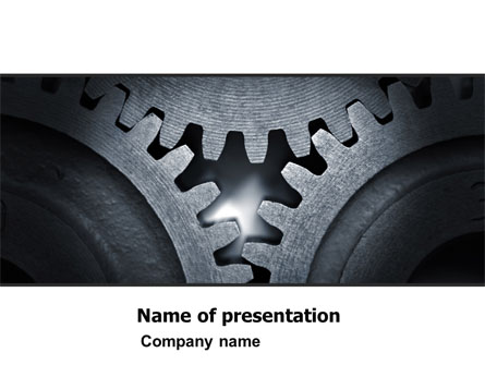 Cogwheels Presentation Template, Master Slide