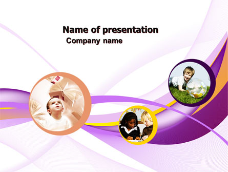 Child Development In Kindergarten Presentation Template, Master Slide