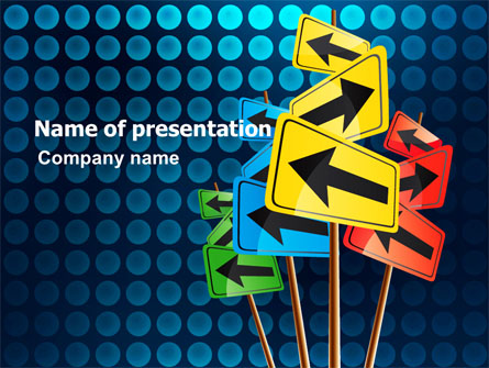 Various Directions Presentation Template, Master Slide