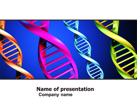 DNA Spirals Presentation Template, Master Slide