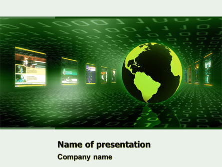 Web Presence Presentation Template, Master Slide