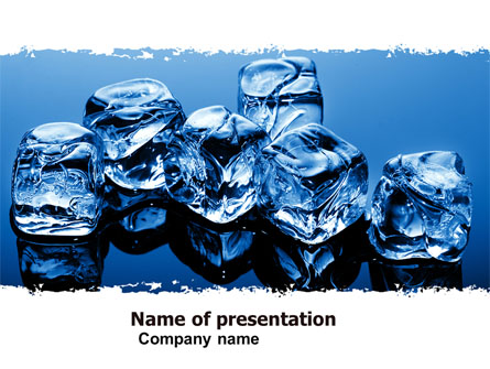 Ice Cubes Presentation Template, Master Slide
