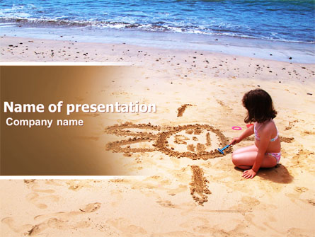 Sand Drawing Presentation Template, Master Slide