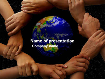 Holding Hands Presentation Template, Master Slide