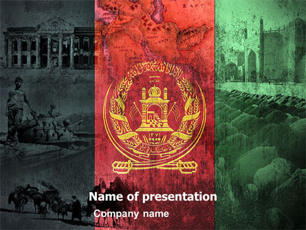 Afghanistan Presentation Template, Master Slide