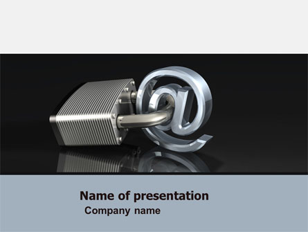 Secure Internet Presentation Template, Master Slide