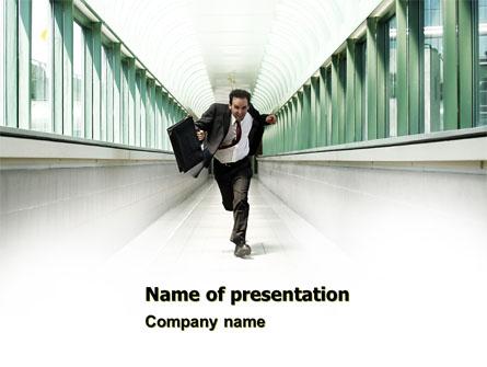 Rushing Man Presentation Template, Master Slide