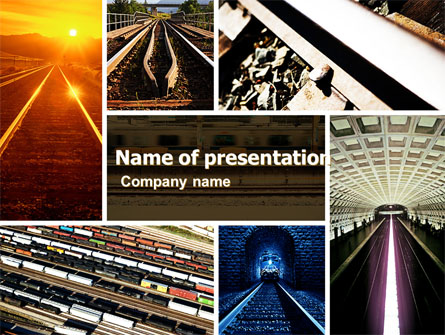 Railroad Presentation Template, Master Slide
