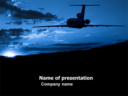 Air Flight Presentation Template, Master Slide