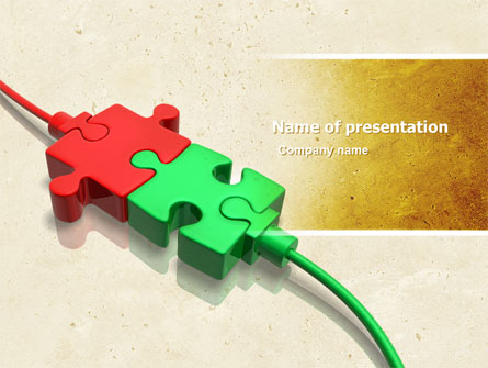 Connected Presentation Template, Master Slide