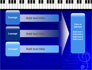 Piano Keyboard On Blue Background slide 12