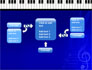 Piano Keyboard On Blue Background slide 13