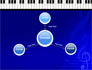 Piano Keyboard On Blue Background slide 14