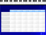 Piano Keyboard On Blue Background slide 15