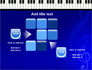 Piano Keyboard On Blue Background slide 16