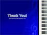 Piano Keyboard On Blue Background slide 20
