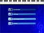 Piano Keyboard On Blue Background slide 3