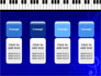 Piano Keyboard On Blue Background slide 5