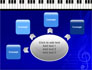 Piano Keyboard On Blue Background slide 7