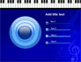 Piano Keyboard On Blue Background slide 9