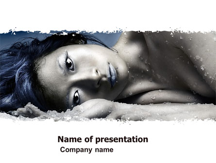 Ice Girl Presentation Template, Master Slide