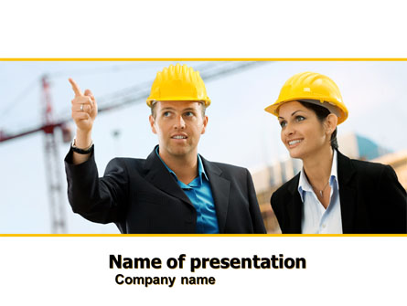 Building Engineers Presentation Template, Master Slide