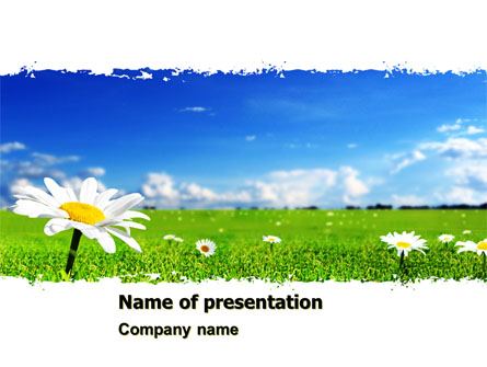 Spring Field Presentation Template, Master Slide