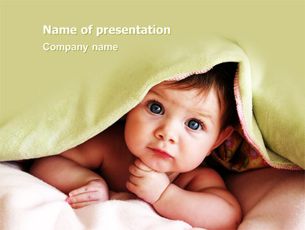 Baby Under Blanket Presentation Template, Master Slide