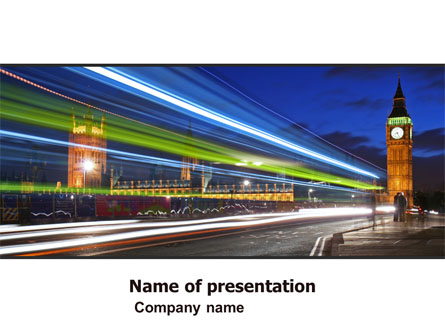 London Night Presentation Template, Master Slide