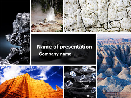 Mineral Presentation Template, Master Slide