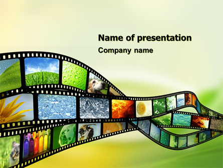 Popular Science Films Presentation Template, Master Slide