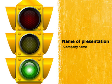 Traffic Light Presentation Template, Master Slide