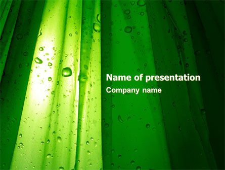 Green Curtain Presentation Template, Master Slide