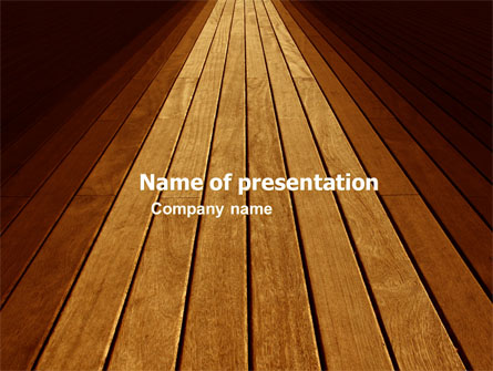 Wooden Floor Presentation Template, Master Slide