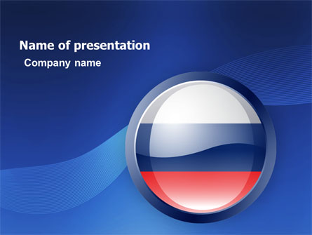 Russian Flag Presentation Template, Master Slide
