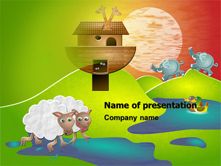 Noah's Ark Free Presentation Template, Master Slide