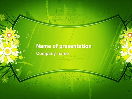 Blooming Frame Presentation Template, Master Slide