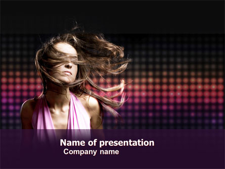 Party Girl Presentation Template, Master Slide