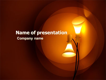 Lamps Free Presentation Template, Master Slide