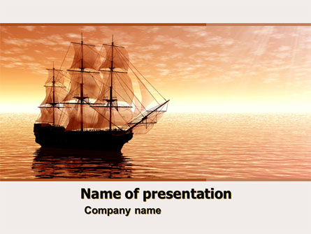 Sailing Ship Presentation Template, Master Slide