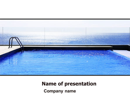 Pool On The Seashore Presentation Template, Master Slide