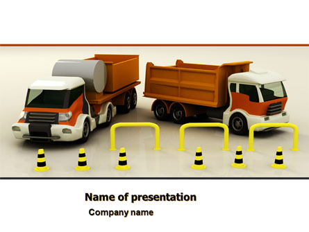 Transport Trucks Presentation Template, Master Slide