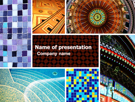 Ceramic Mosaic Presentation Template, Master Slide