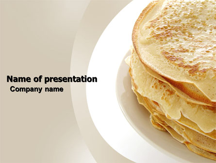 Pancakes Presentation Template, Master Slide