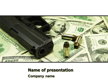 Money and Guns Presentation Template, Master Slide