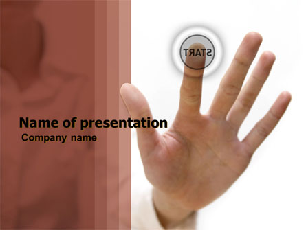 Press Start Presentation Template, Master Slide