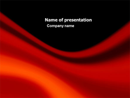 Red Wave Presentation Template, Master Slide